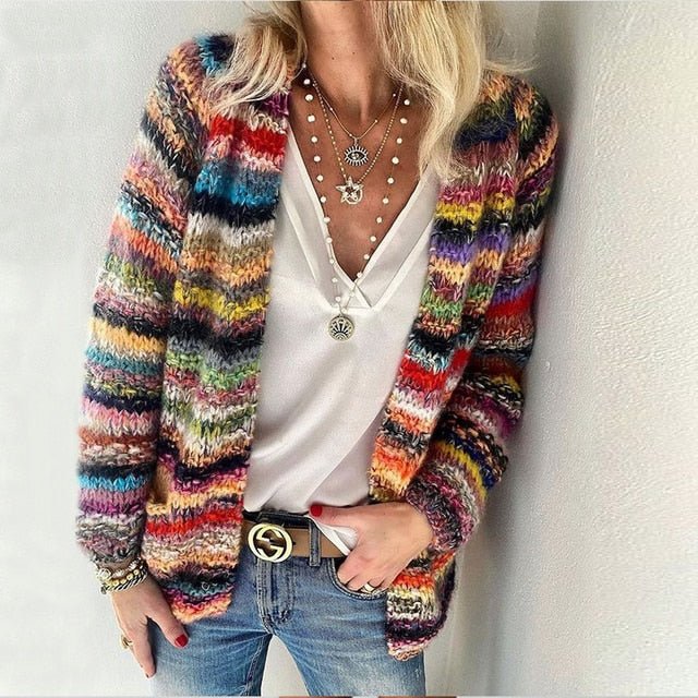 Bailey™ | Cozy Multicolor Cardigan