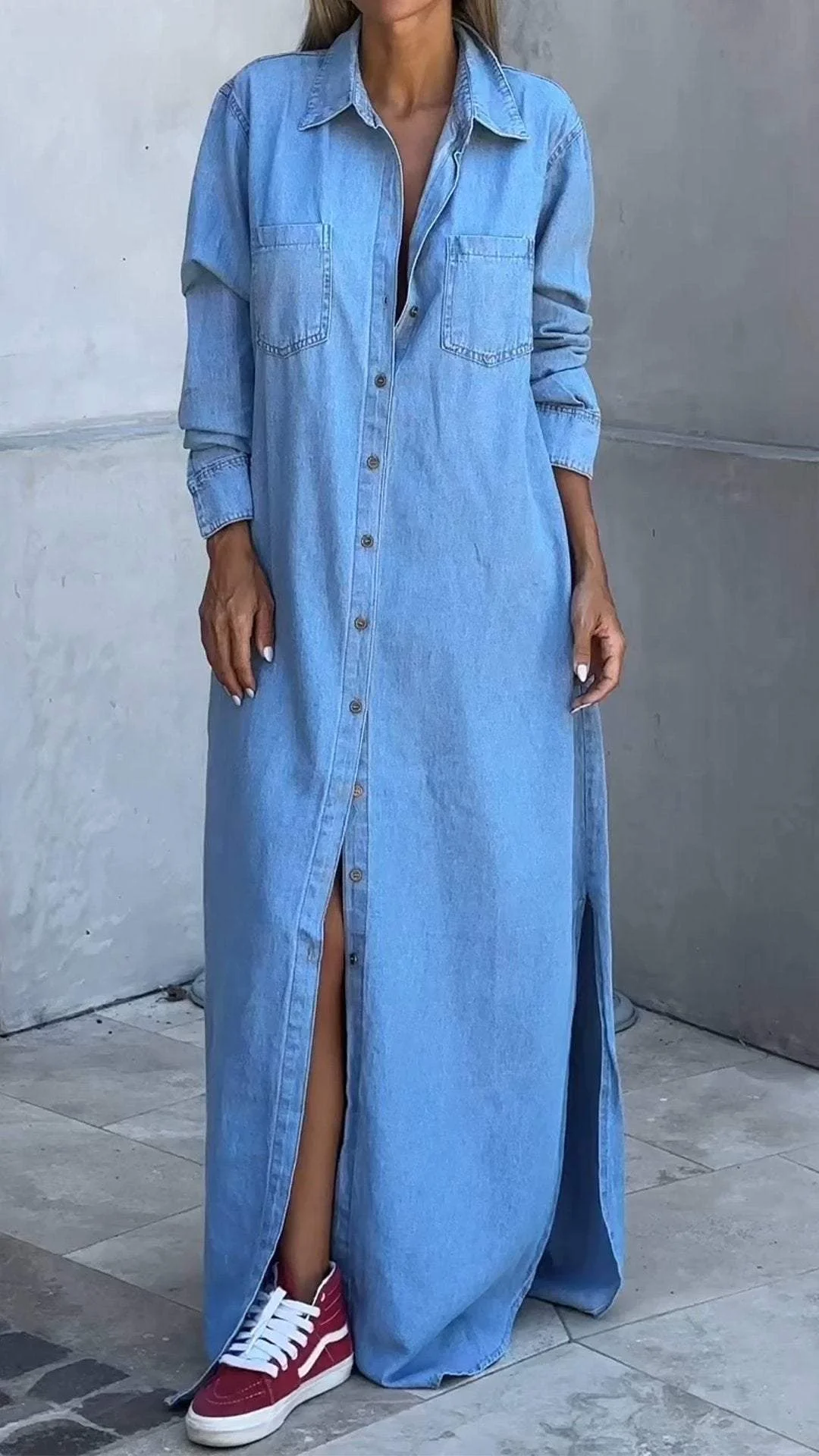 Aubrey™ | Delana Casual Button Down Dress