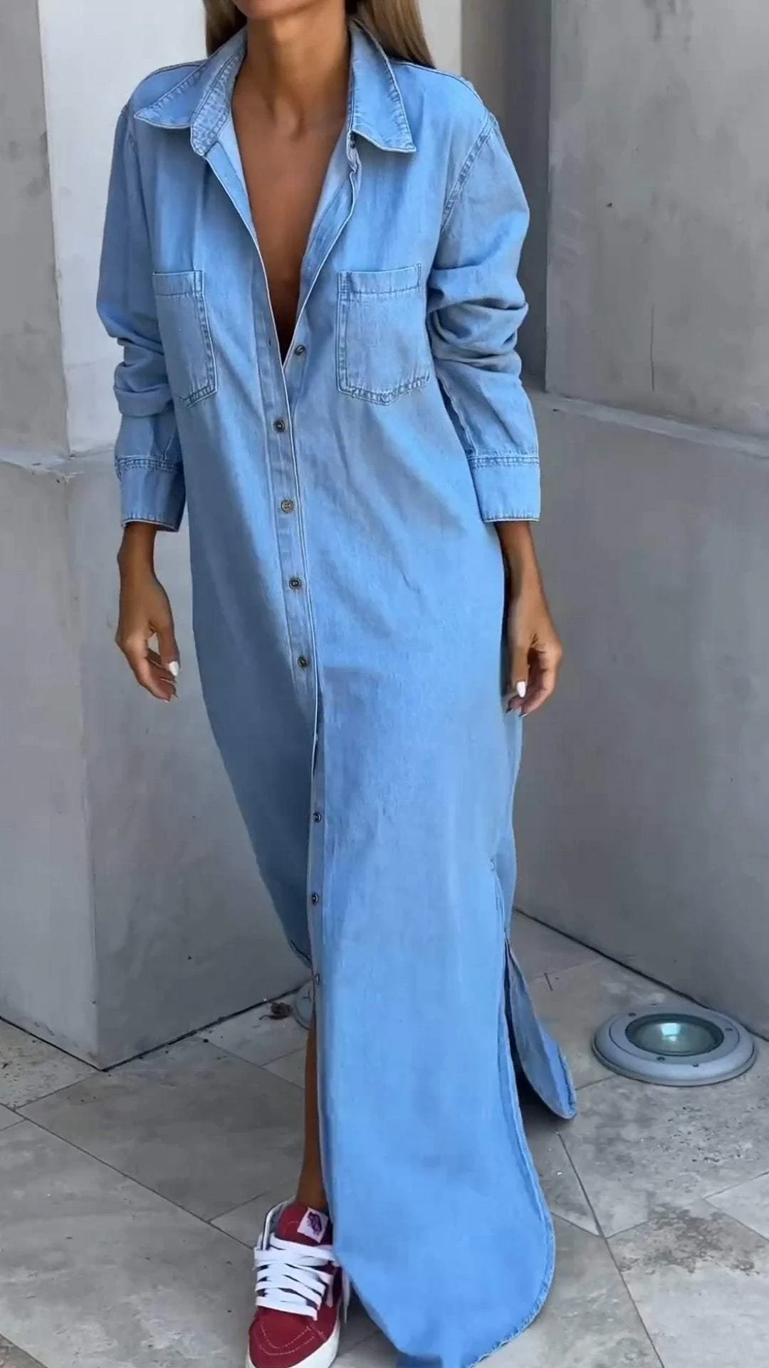 Aubrey™ | Delana Casual Button Down Dress