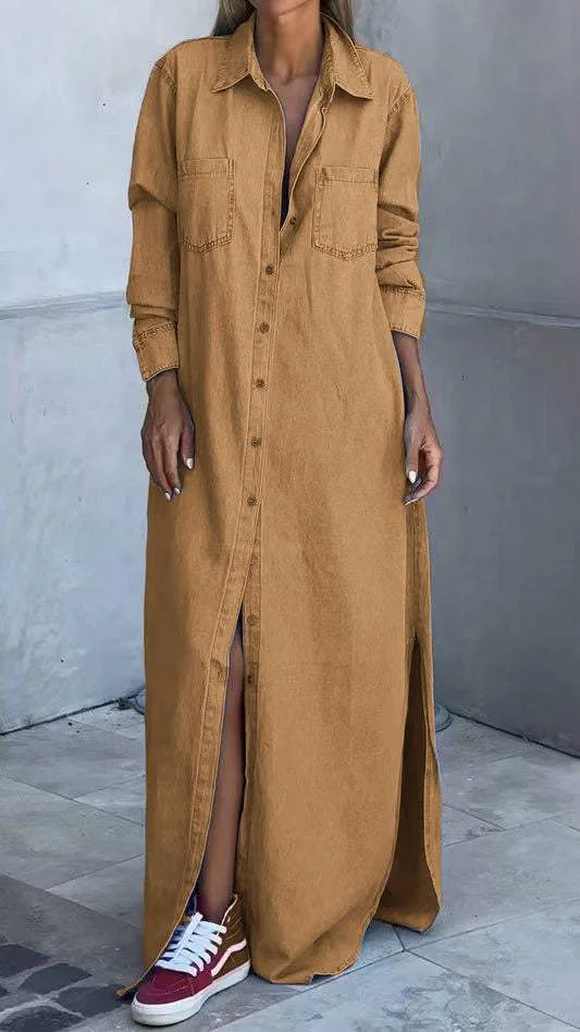 Aubrey™ | Delana Casual Button Down Dress