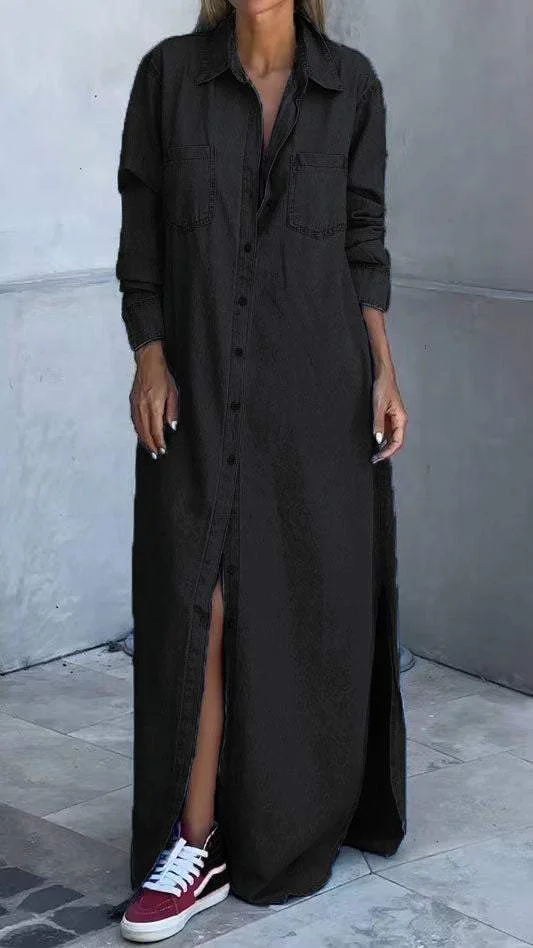 Aubrey™ | Delana Casual Button Down Dress