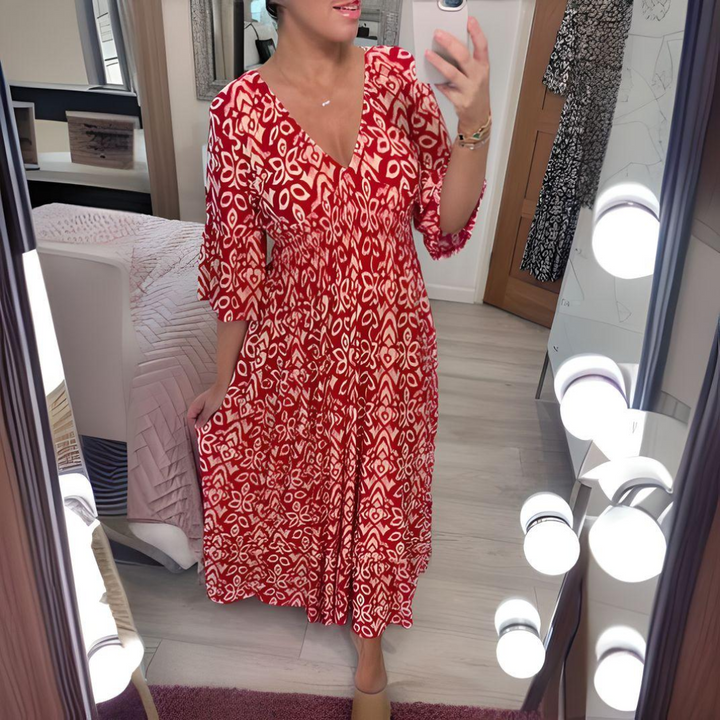 Charlotte™ | Lacey Boho Printed Dress