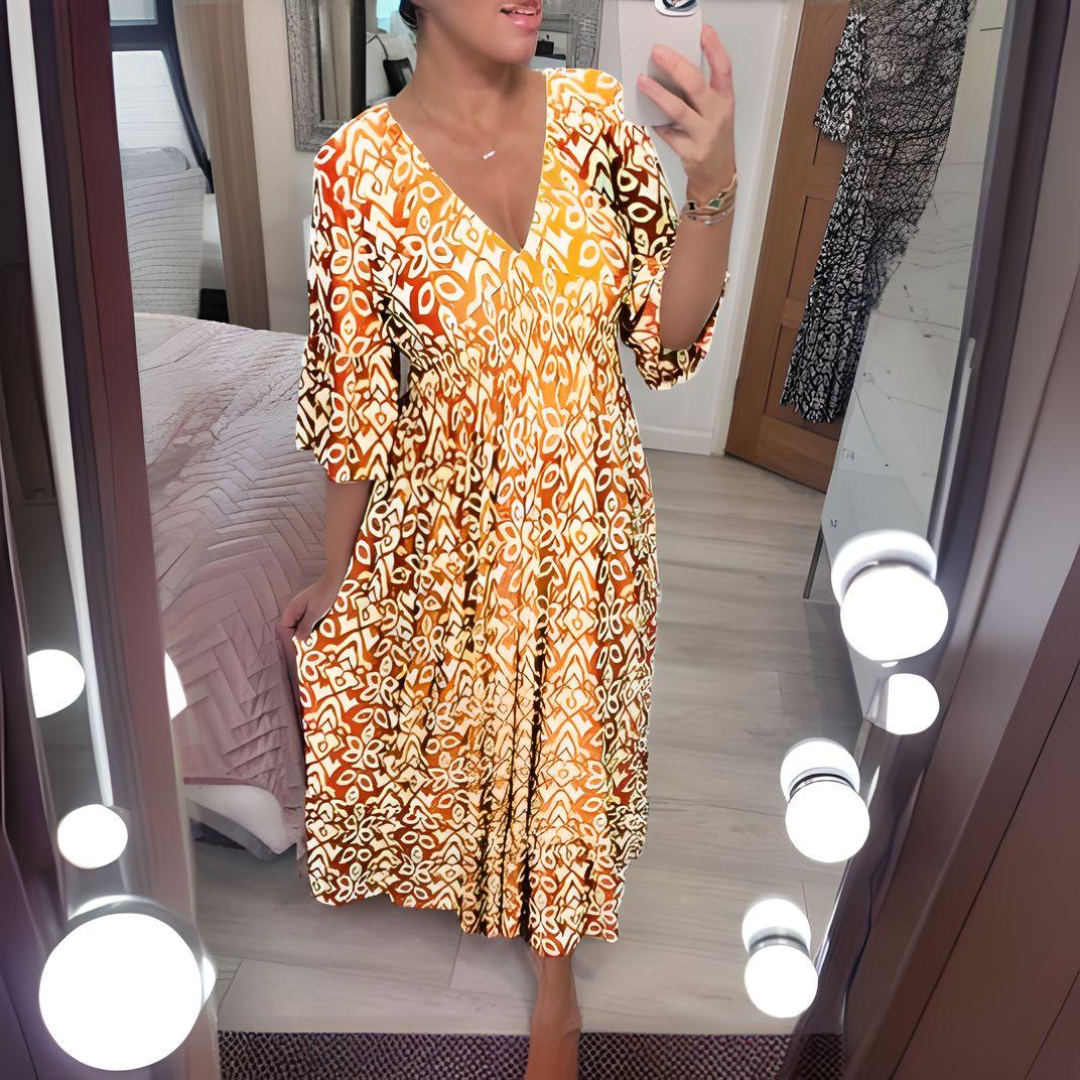 Charlotte™ | Lacey Boho Printed Dress