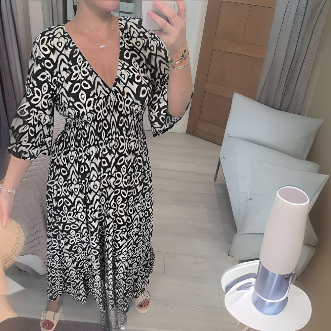 Charlotte™ | Lacey Boho Printed Dress