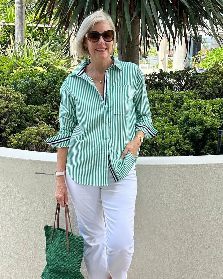 Jasmine™ | Easy Elegance Striped Blouse