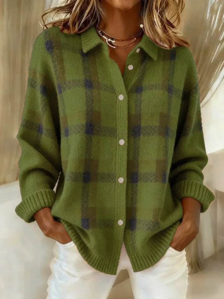 Violet™ | Retro Cheque Sweater