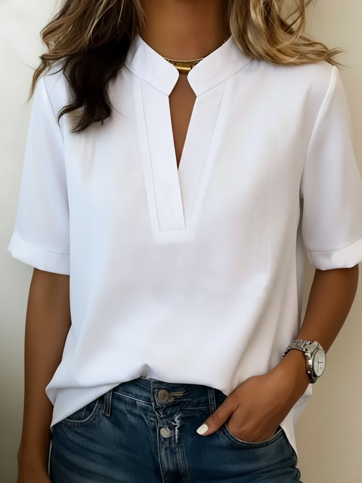 Mia™ | Elegant Refined Collar Blouse