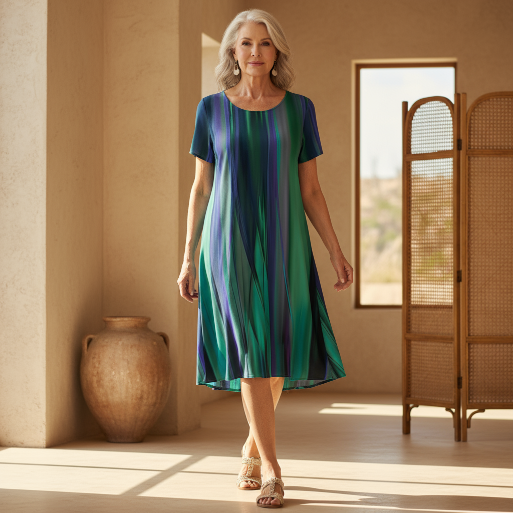 Brittany™ | Charlie Casual Boho Gradient Dress