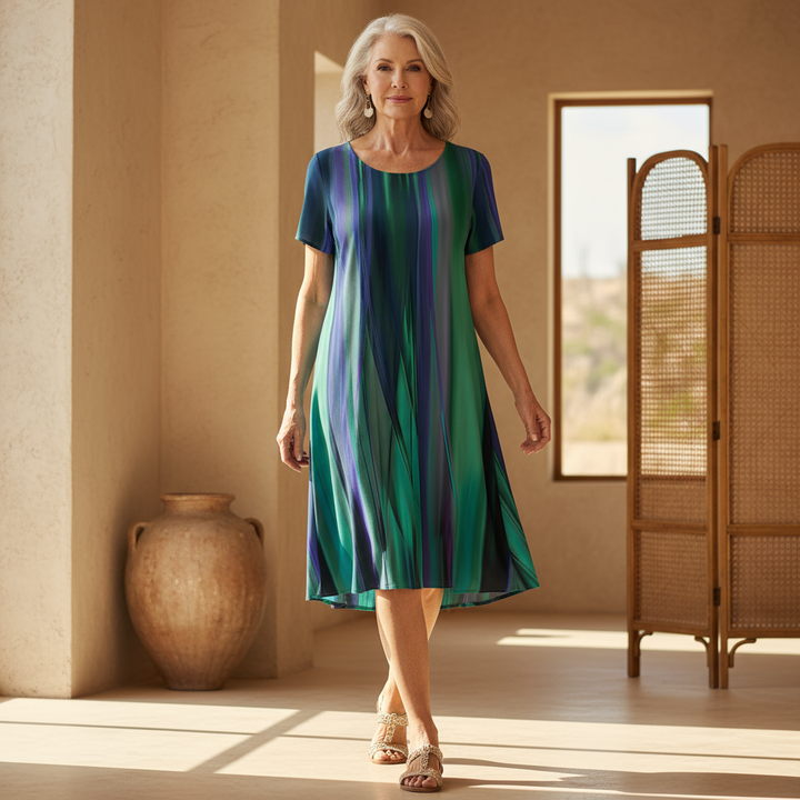 Brittany™ | Charlie Casual Boho Gradient Dress