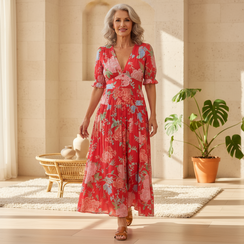 Addison™ | Vibrant Floral Dress