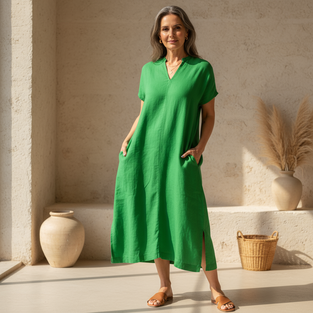 Evelyn™ | Greece Tummy Flattering Dress