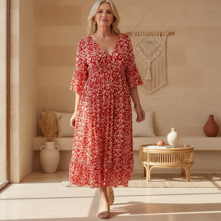 Charlotte™ | Lacey Boho Printed Dress