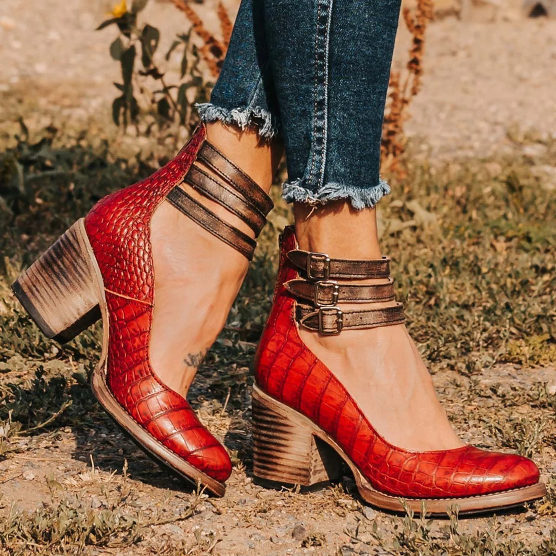 Hannah™ | Vintage Classic Heeled Sandals