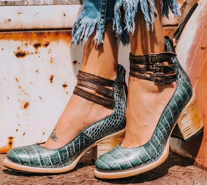 Hannah™ | Vintage Classic Heeled Sandals