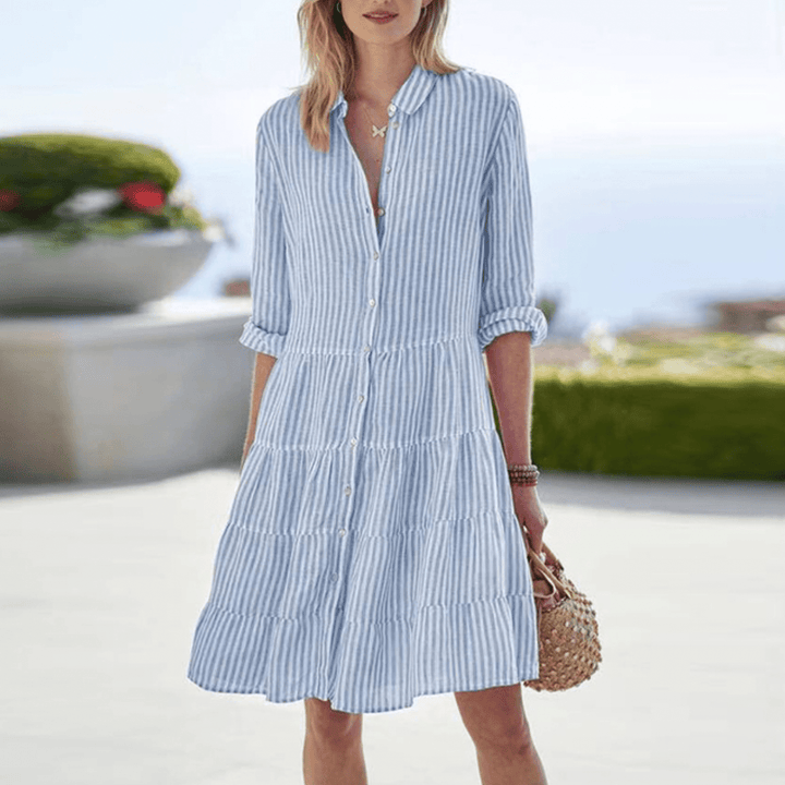 Elizabeth™ | Wolena Breezy Striped Dress