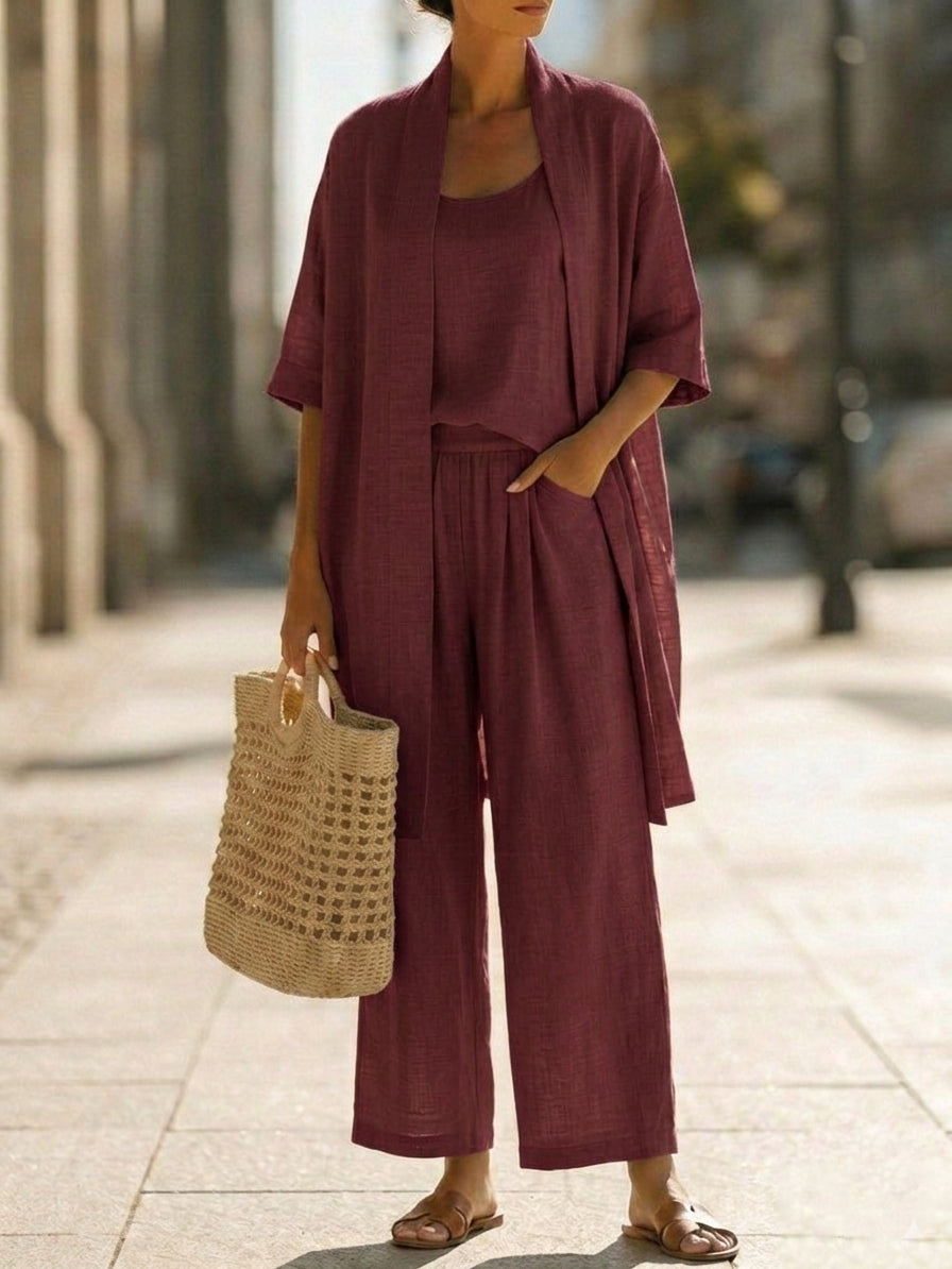 Leah™ | Lightweight Linen Set