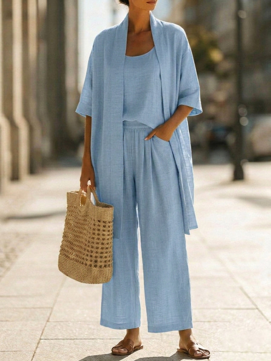 Leah™ | Lightweight Linen Set
