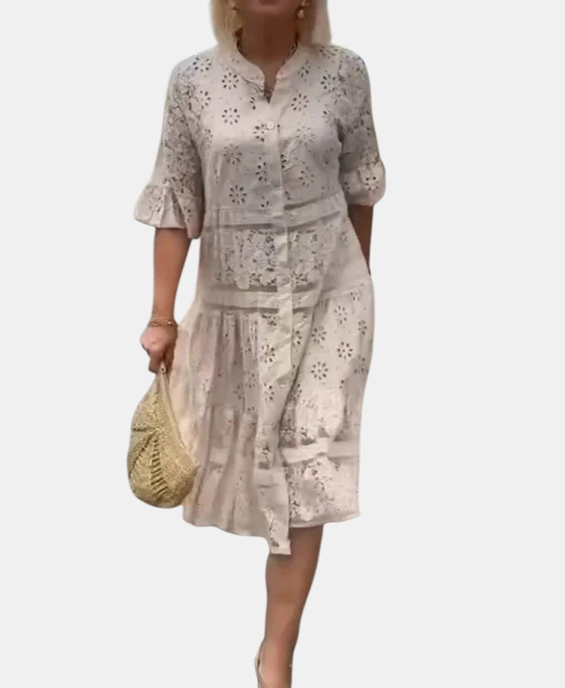 Lillian™ | Floral Midi Dress