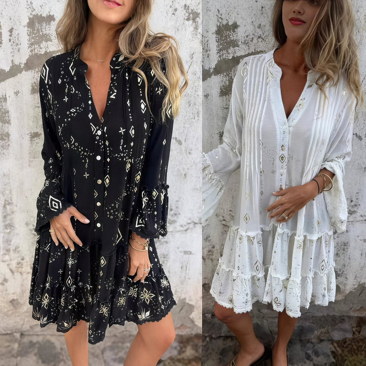 Chloe™ | Zaya Boho Gilded Dress
