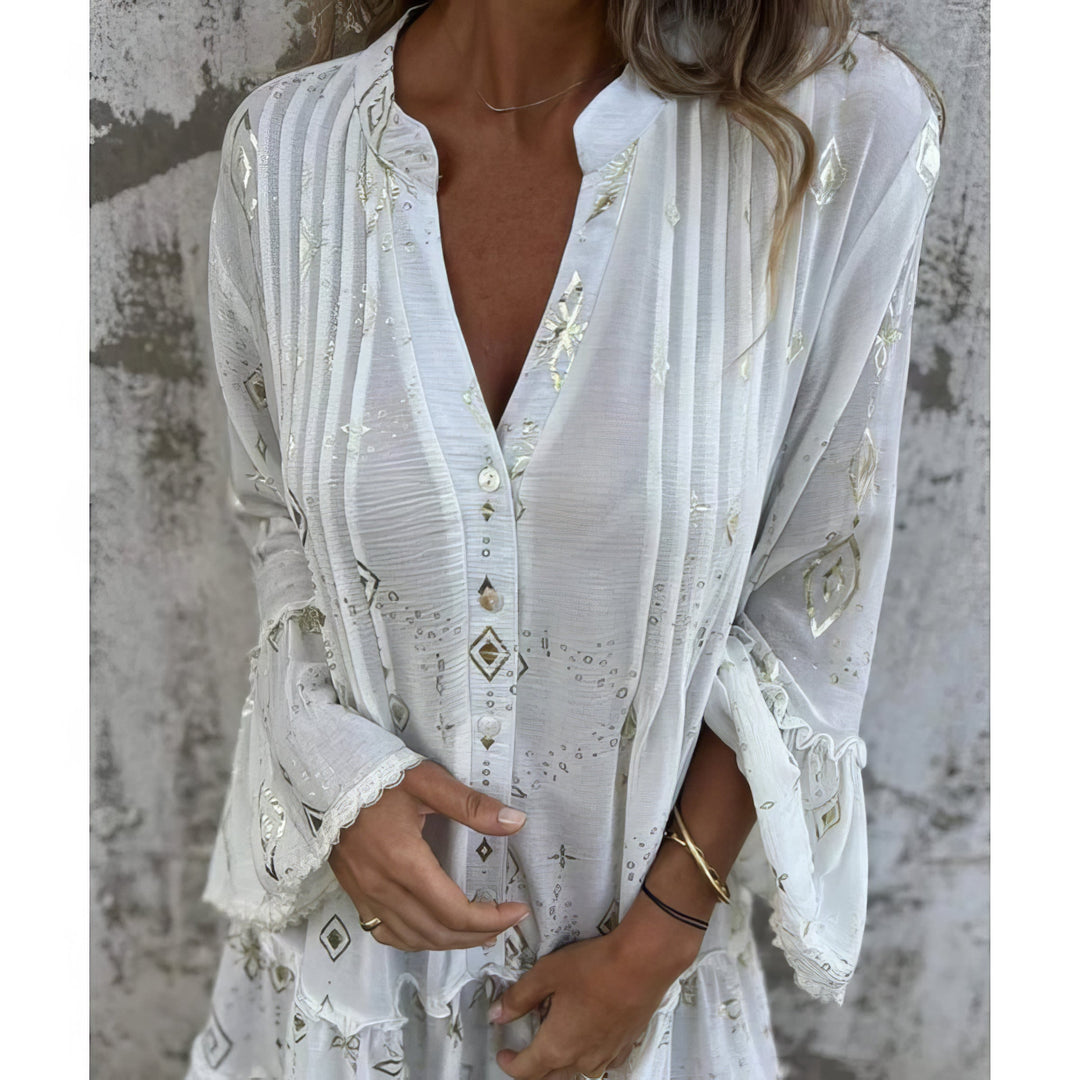 Chloe™ | Zaya Boho Gilded Dress
