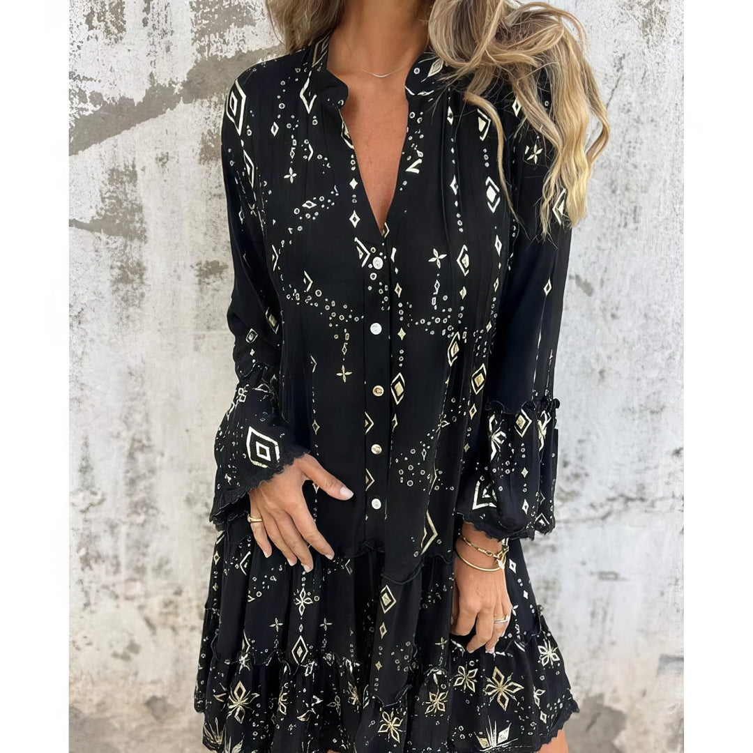 Chloe™ | Zaya Boho Gilded Dress